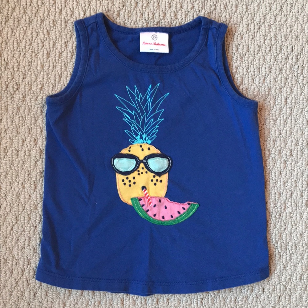 Hanna Andersson Pineapple tank top size 100 (4T)